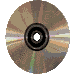 A spinning CD