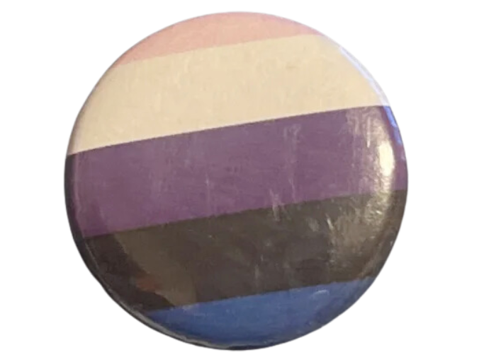 button of the genderfluid flag